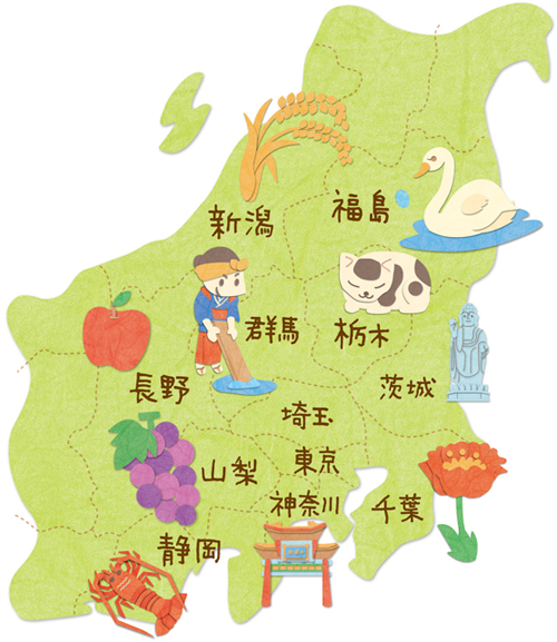 100 関東 地図 イラスト かわいい無料イラスト素材